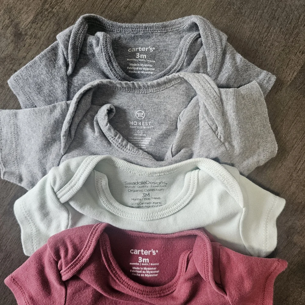 Set of Mixed Baby Bodysuits